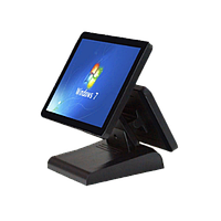 15"+12" POS Моноблок+MSR 660D 4Gb/32ssd/i3 2310 с двумя дисплеями и считывателем Арт.7014