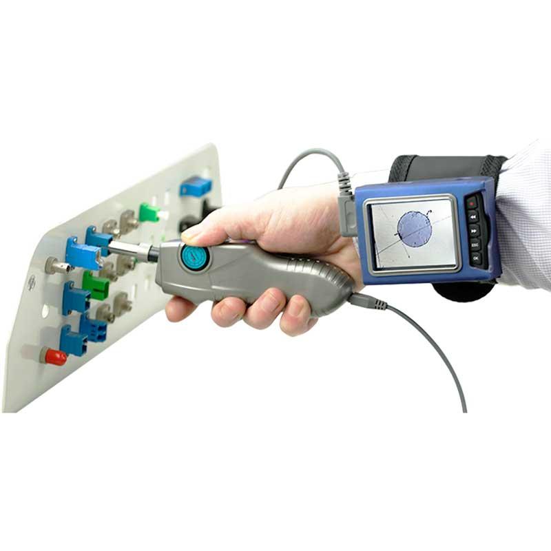 Видеомикроскоп цифровой для проверки оптического волокна с дисплеем