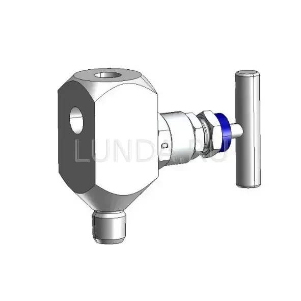 Игольчатый клапан IV100 с вентялицонным соединением 1/4" NPT ВР с заглушкой, Wika
