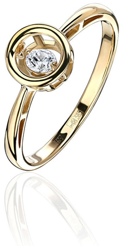 Эстет 01К137960 размер 17.5 вес 2.1 г золото, фианит