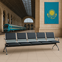 СКАМЬЯ С ЭКО-КОЖЕЙ 5-и МЕСТНАЯ