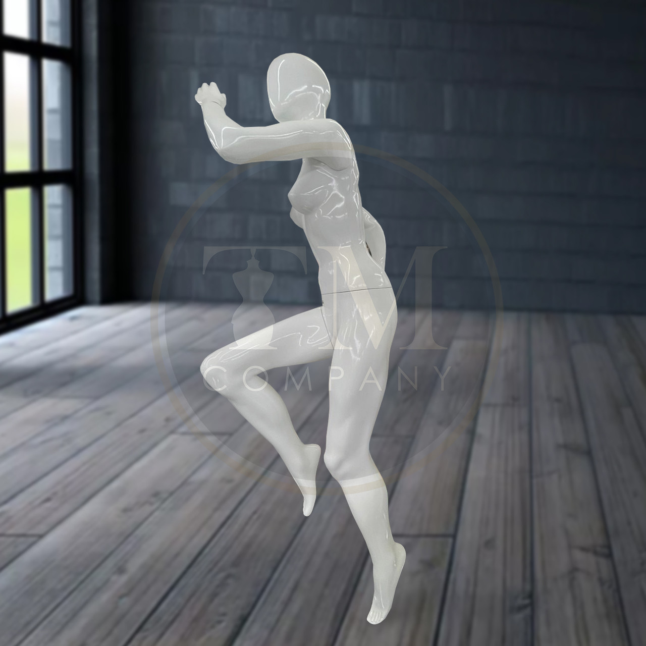 Женский манекен, белый глянцевый Турция