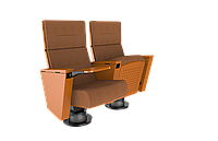 Театральное кресло, коричневое