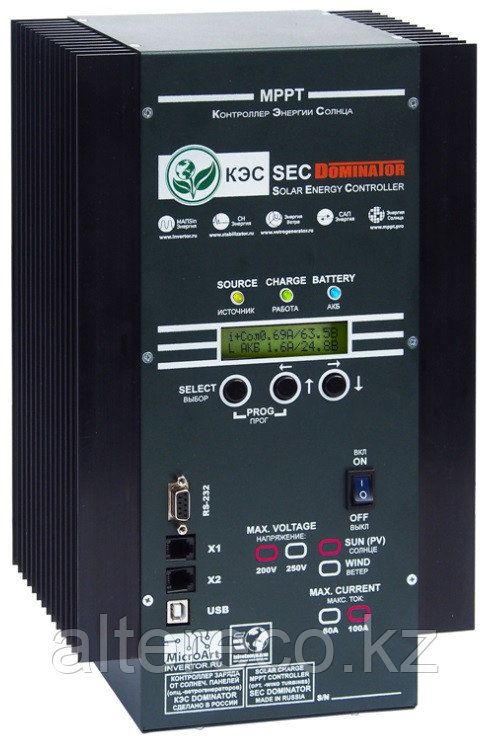 Солнечный контроллер КЭС DOMINATOR MPPT 200/100