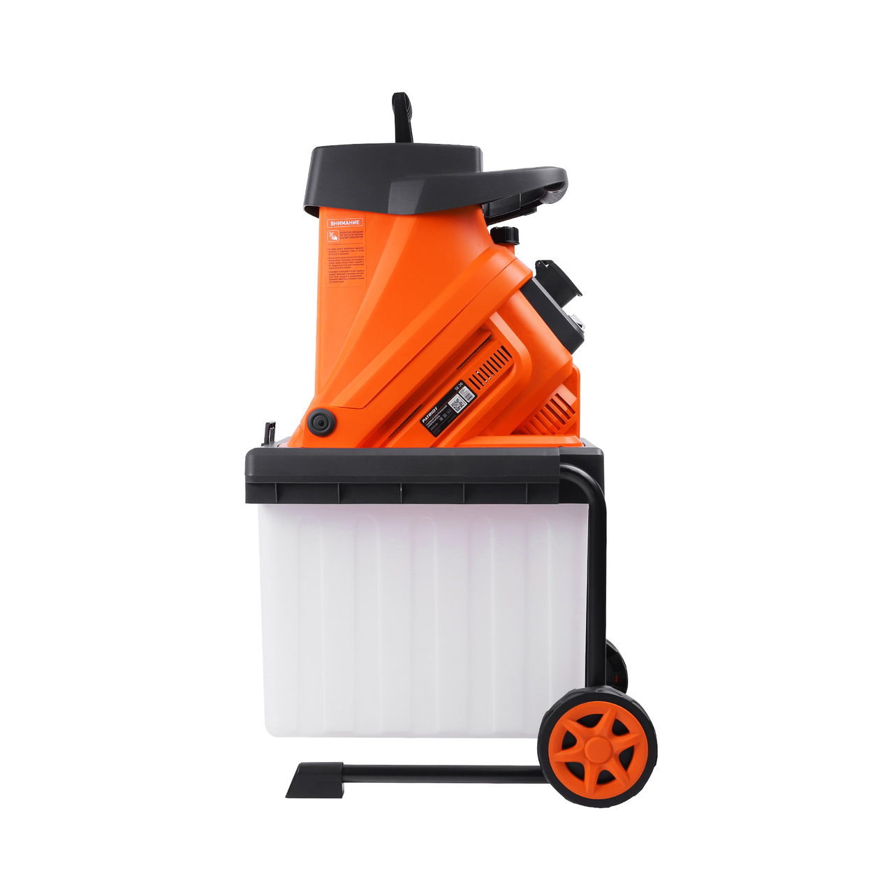 Измельчитель электрический PATRIOT SE26, 2600Вт, макс диаметр веток 40мм, 4500 об/мин, пластик бак 50л
