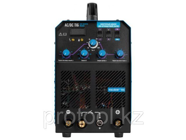Инверторный аппарат аргонодуговой сварки SOLARIS TIG-220 AC/DC (AC/DC TIG; HF; MMA; 200 A; 150 В-240 В)