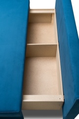 Номад тахта, обивка велюр, 75 смx185 смx80 см, синий2