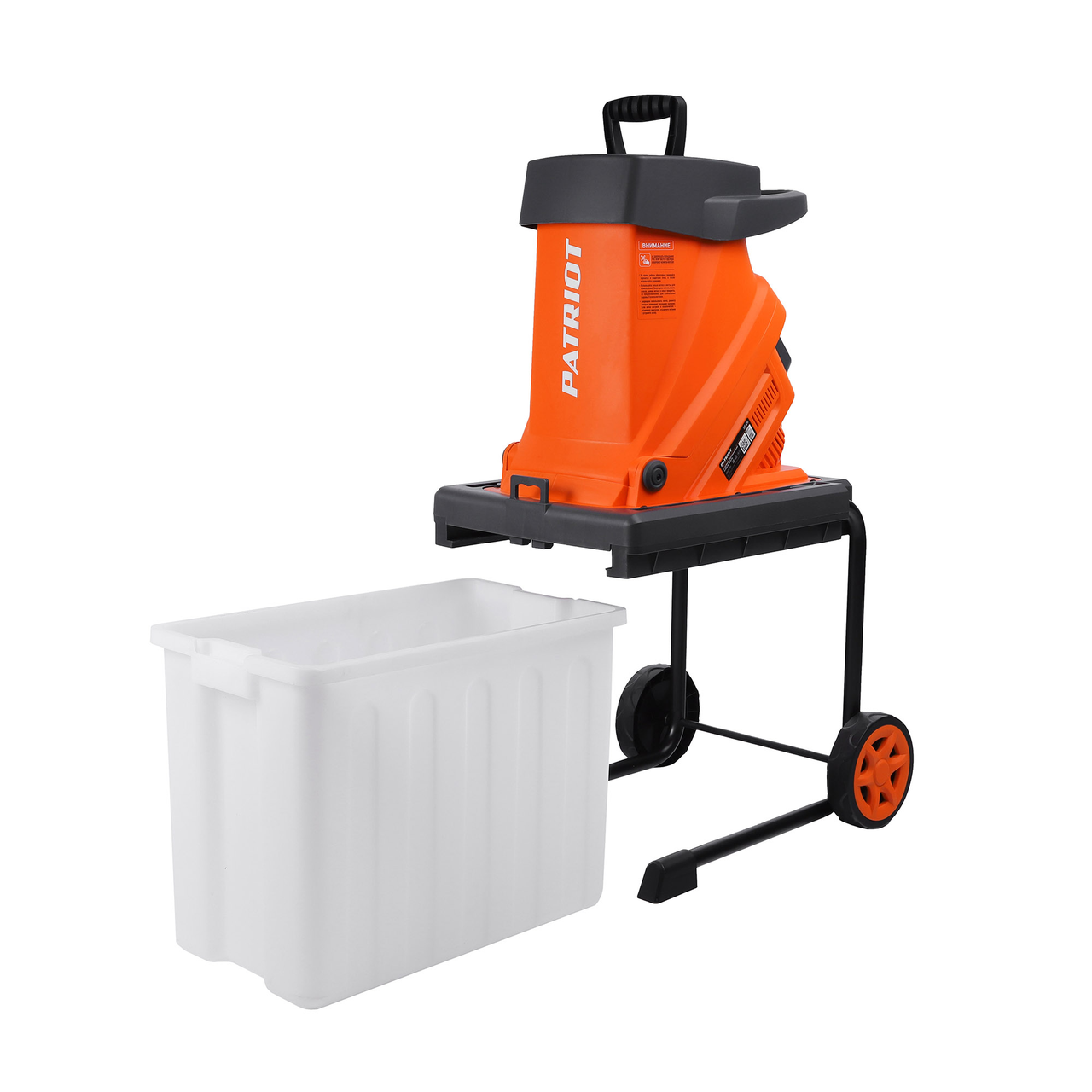 Измельчитель электрический PATRIOT SE26, 2600Вт, макс диаметр веток 40мм, 4500 об/мин, пластик бак 50л