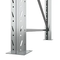 Стеллаж двойной глубины 3000х2700х1100 мм. Ярусы: пол+2 (г/п 2400 кг на ярус)3