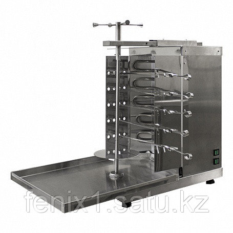 Шаурма-шашлычница электрическая ШШЭ-2 (515х770х670(690), с ручным приводом, 5 шампуров,4кВт, 220В)