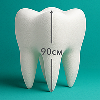 Гигантский зуб из пенопласта