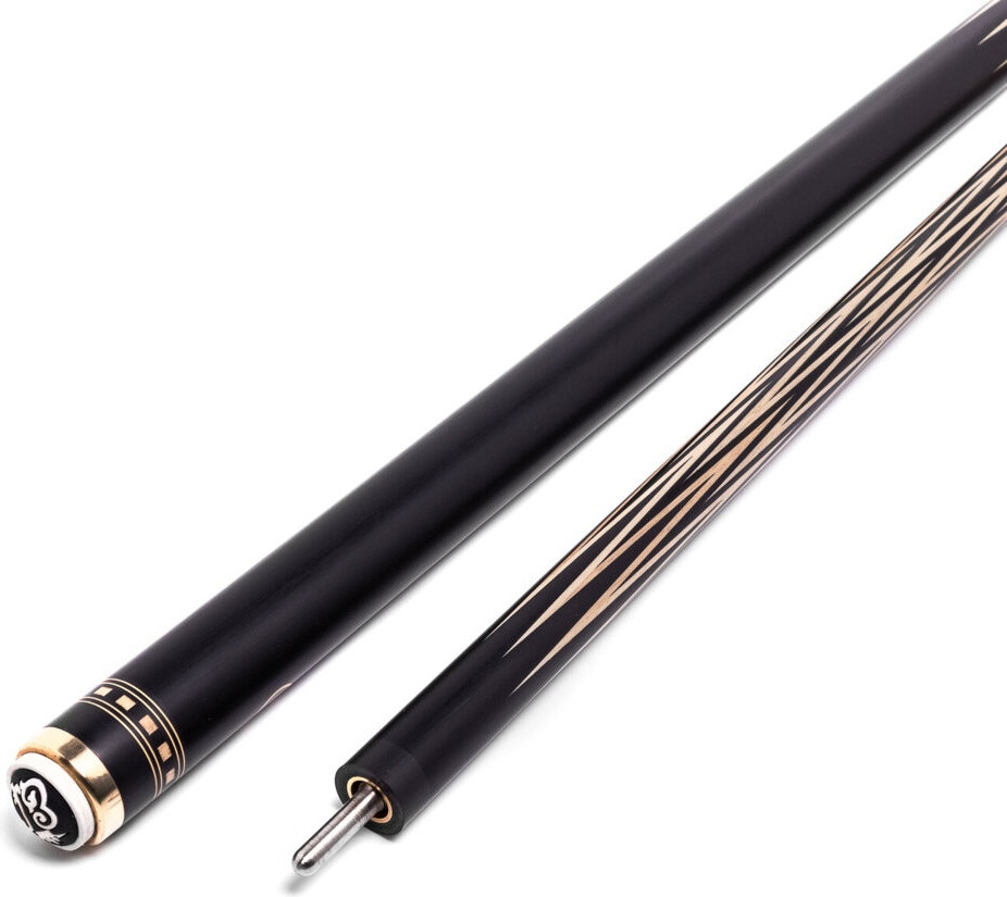 Двухсоставный кий для русской пирамиды Е. Онищенко "Корона 8-ми перьевая", черный граб