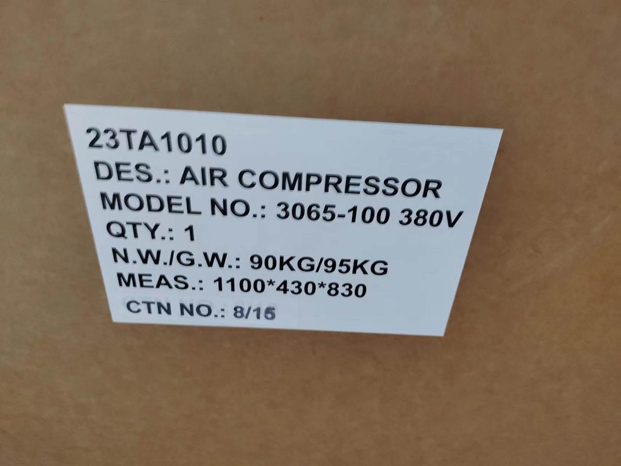 Компрессор воздушный 3065-100 380V/4.0HP + подарок Набор пневмоинструмента Sillan