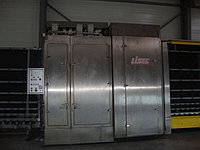 Стеклопакетная линия Lisec 2000х3500 с газовым прессом.