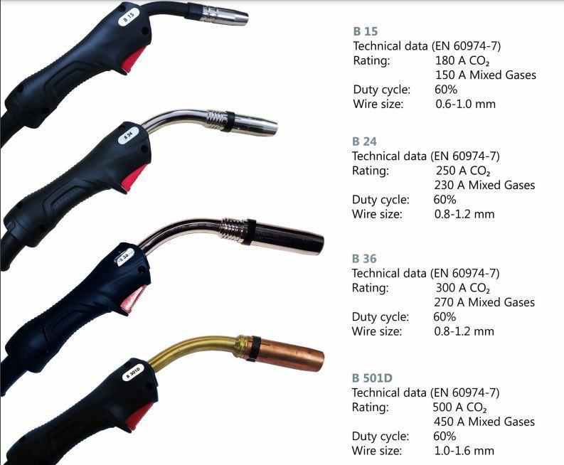 Сварочная горелка B 501D (5 м) (ABICOR BINZEL®)