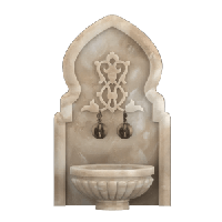 Мраморная арка АМ-57 для курны в хамам