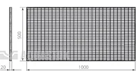 Стальной прессованный решетчатый настил 500х1000мм1