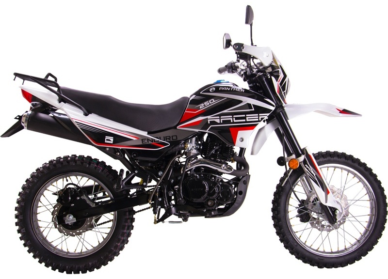 Мотоцикл Racer Panther RC250GY-C2 черный, красный, белый