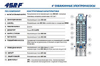 Насос скважинный Pedrollo 4SR 6/17-S (2.2кВт | 380В | от 1.5 до 9м³/час | от 41 до 112м Напор | Ø 102 мм)3