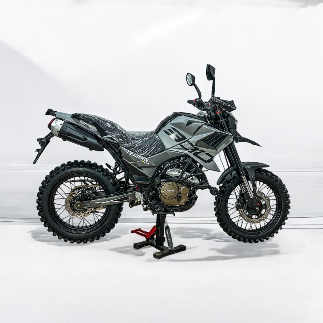 Мотоцикл Tekken 3.0 черный, серый