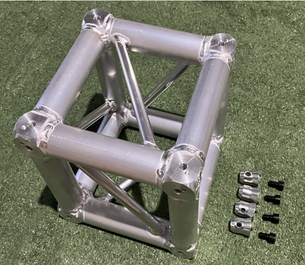 Угловой соединитель для ферм с 3-сторонними разъемами, цвет алюминиевого сплава, 290x290x290 мм