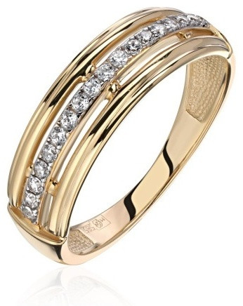 Эстет 01К1314591Р_э размер 18 вес 2.62 г золото, фианит