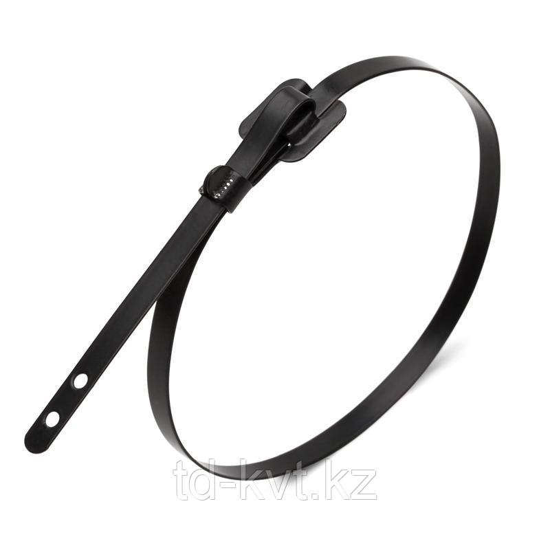 Стяжка стальная СКБ-П (316) 9.6x750 из нержавеющей стали AISI 316 бугельного типа с полимерным покрытием