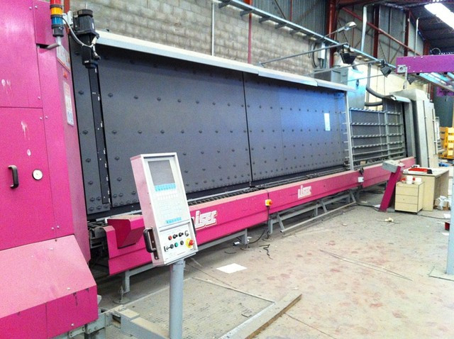 Стеклопакетная линия Lisec 1600 Х 2500 с газ прессом и роботом герметизации