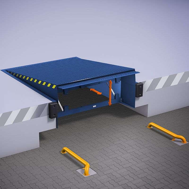 Уравнительная платформа с выдвижной аппарелью 2000 х 2000 мм