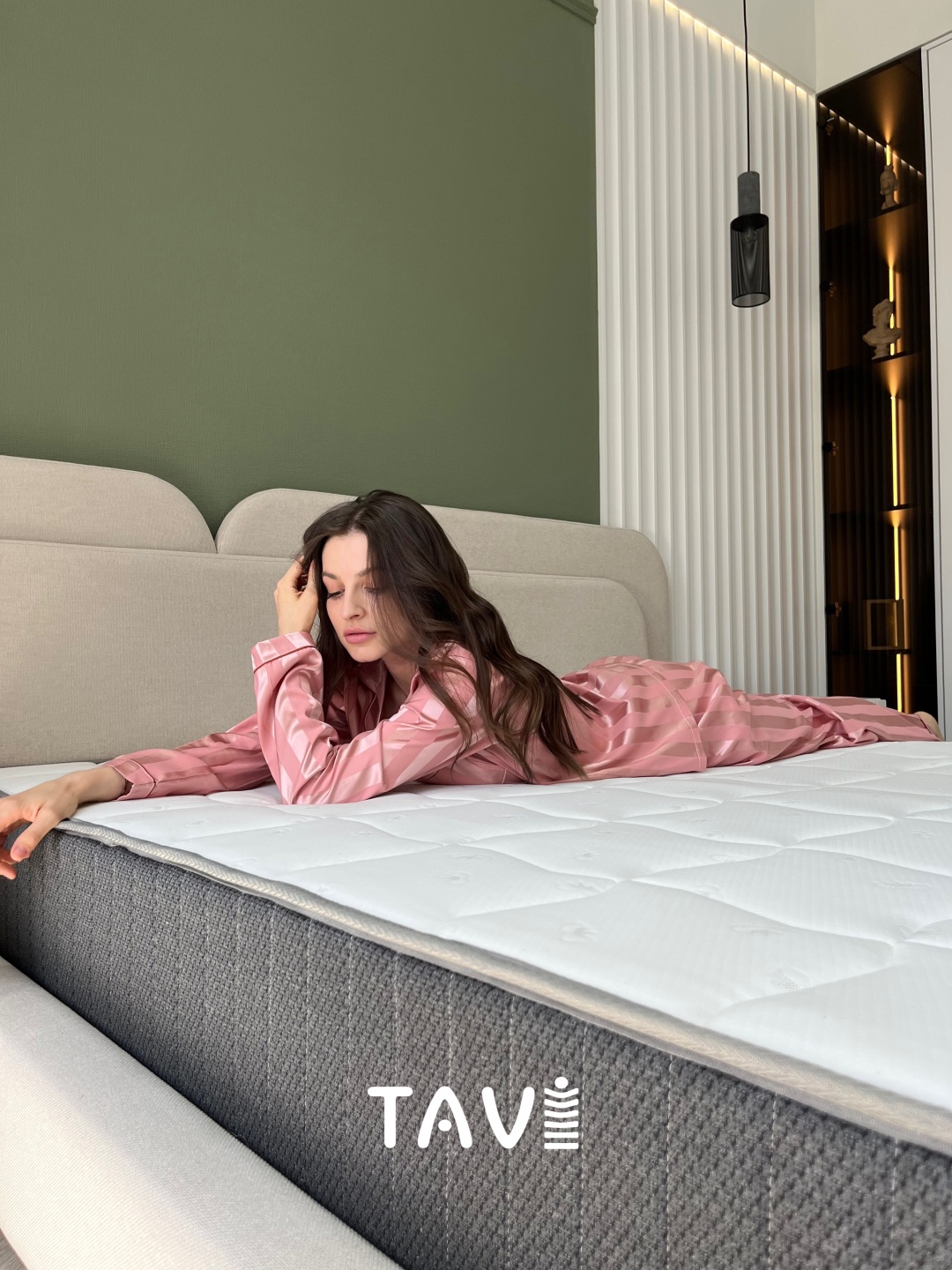 Матрас TAVI Люкс NEW, 90x200x20 см, чехол трикотаж