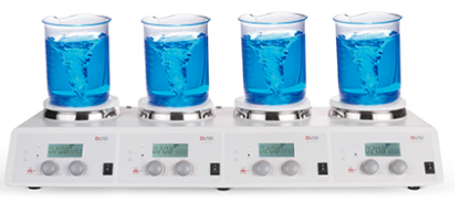 Плитка мульти 4 позиционная до 340 С с магнитной мешалка серий MS