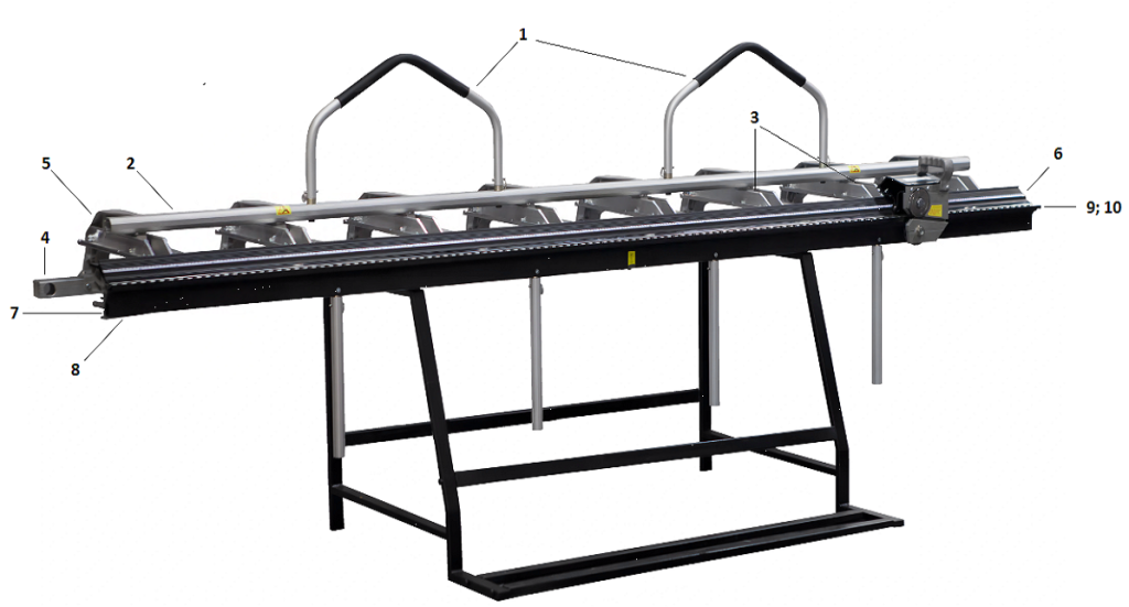 Мобильный непроходной листогиб STALEX SUPERMAX 2,6 метра