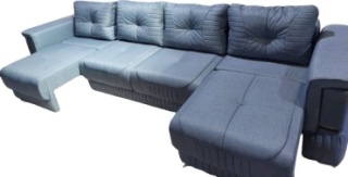 Кайен диван, обивка ткань, 360 см, серый2