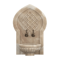 Мраморная арка АМ-64 для курны в хамам