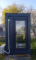 Пост охраны 1.5х1.5х2.5м темно-серый оригинал2