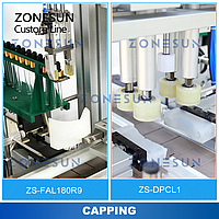 ZONESUN ZS-FAL180R9/ZS-DPCL1 АВТОМАТИЧЕСКАЯ ПРОИЗВОДСТВЕННАЯ ЛИНИЯ ДЛЯ РОЗЛИВА И УКУПОРКИ ЭТИКЕТОК2