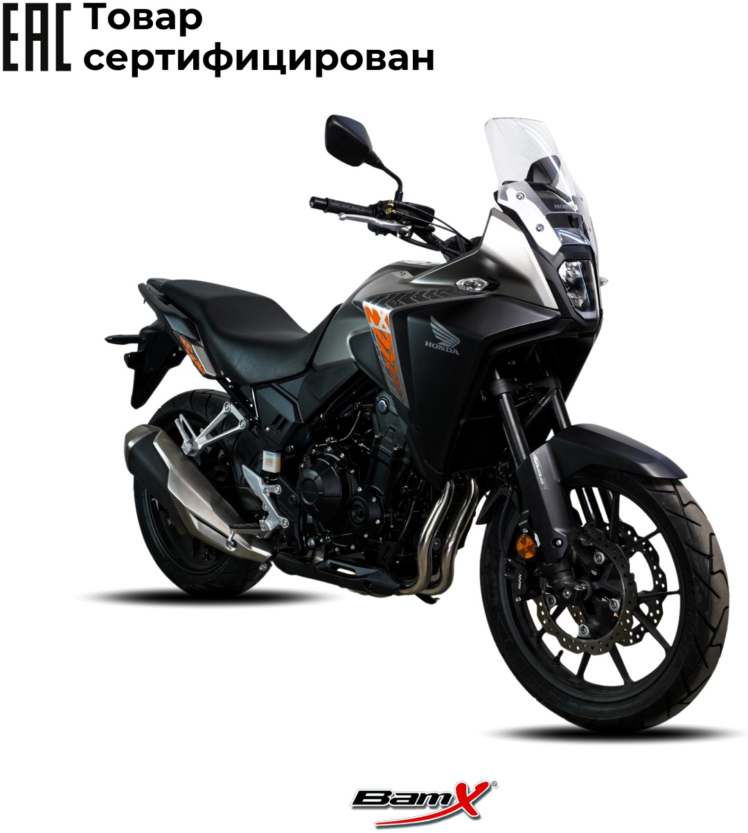 Мотоцикл BamX N400 черный, серый