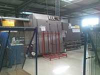 Стеклопакетная линия Lisec 1600 X 4000 с газовым тандемным прессом и роботом герметизации.4