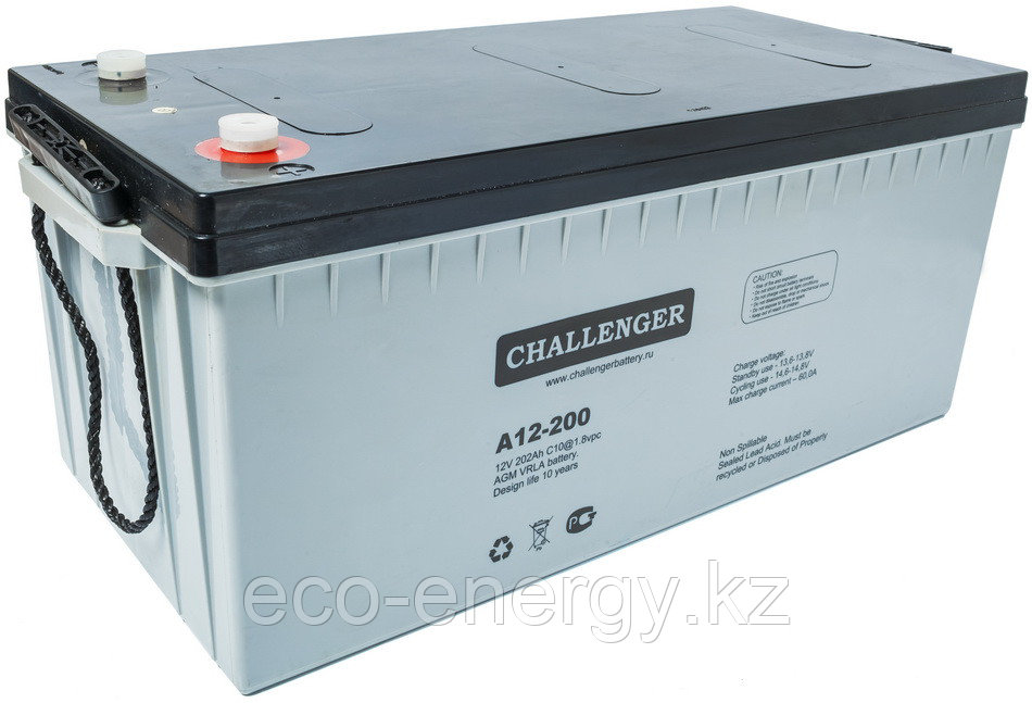 CHALLENGER A12DC-200 аккумулятор (АГМ глубокого разряда). 200А/ч 12 Вольт