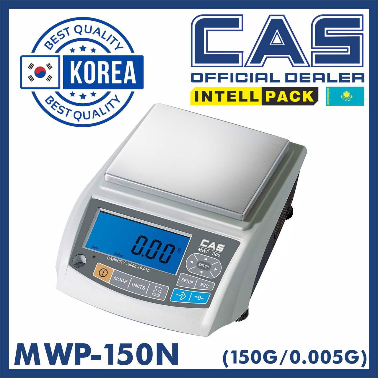 Весы лабораторные CAS MWP 150 N высоко точные электронные настольные для лаборатории производства ломбарда