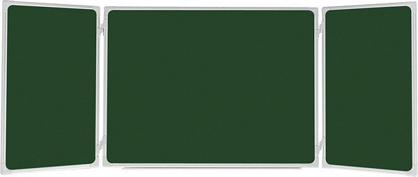Доска меловая TRYPTYK размер: 170х100/350 см UKF 2x3 (Польша)