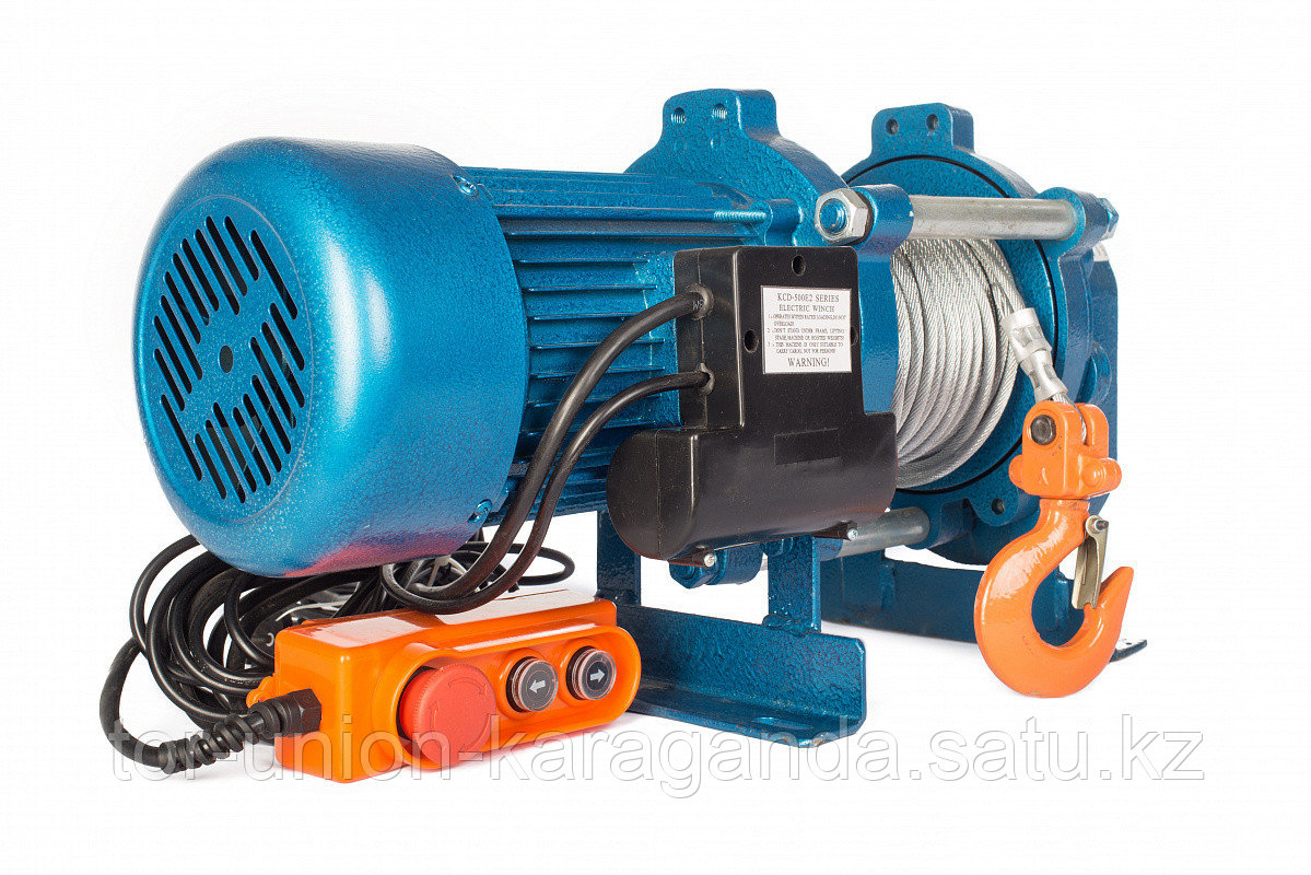 Лебедка электрическая с канатом 70м TOR ЛЭК-500 E21 (KCD) 500 КГ, 380 В