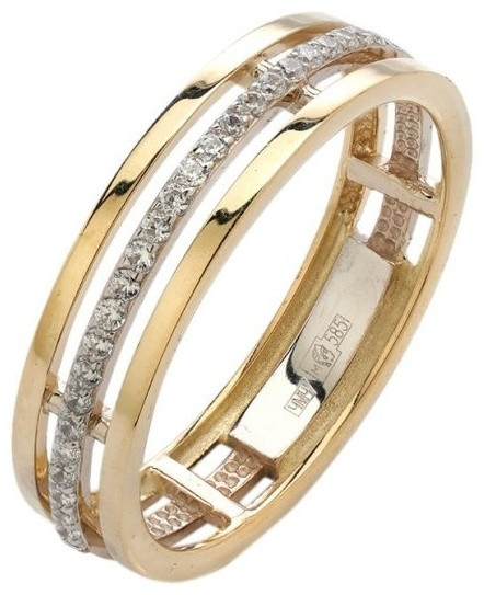 Эстет 01К167436Ж размер 16 вес 2.56 г золото, фианит