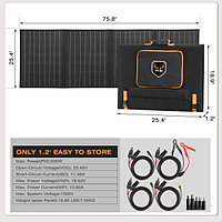 Складная солнечная панель MOBI (ATEMPOWER) MB-BLKT-200W-UFA, без контроллера1