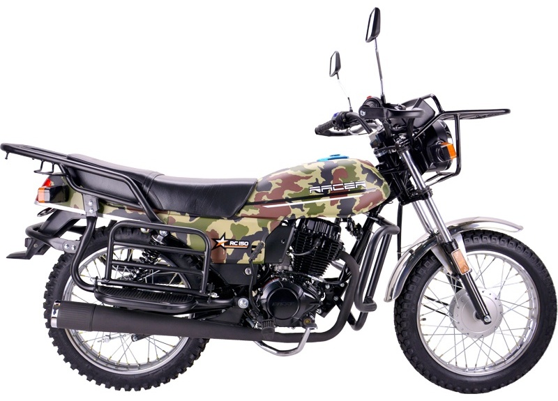 Мотоцикл Racer Tourist RC150-23A черный, зеленый