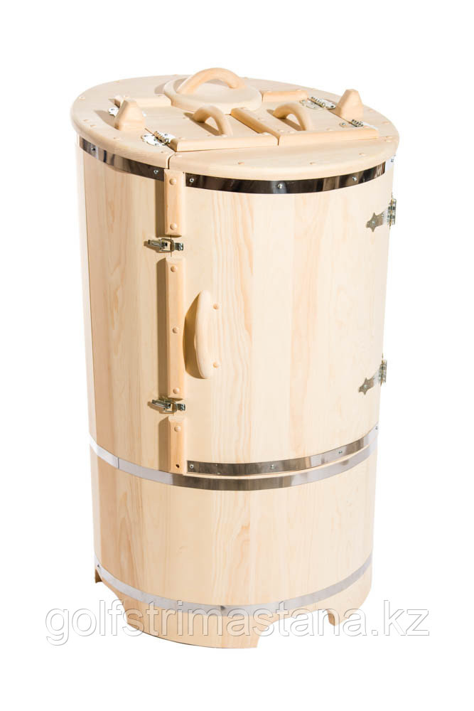 Кедровая фитобочка, Круглая со скосом, 130*78 см