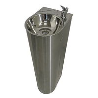 Антивандальный полуовальный питьевой фонтан Fonteco DF13-1LDf