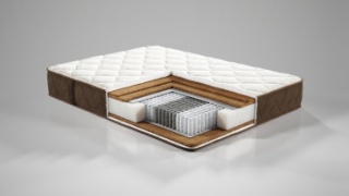 Матрас Территория сна Balance hard-3, 160x200x20 см, чехол вискоза, жаккард
