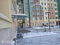 Стеклянный козырек 1200х1200мм1