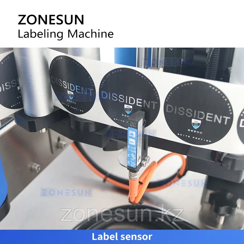 ZONESUN ZS-TB150RP Настольный аппликатор этикеток на круглые бутылки
